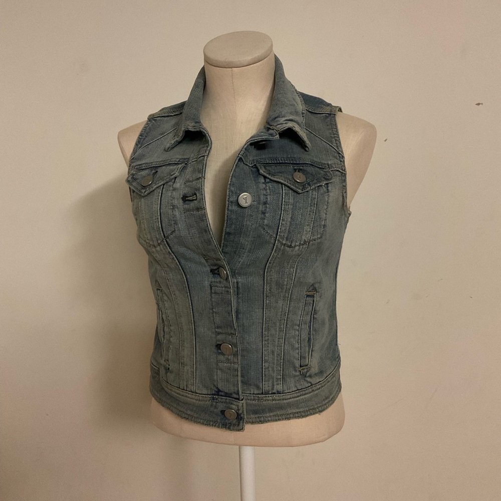 Anthropologie Pilcro Denim Vest sz XS